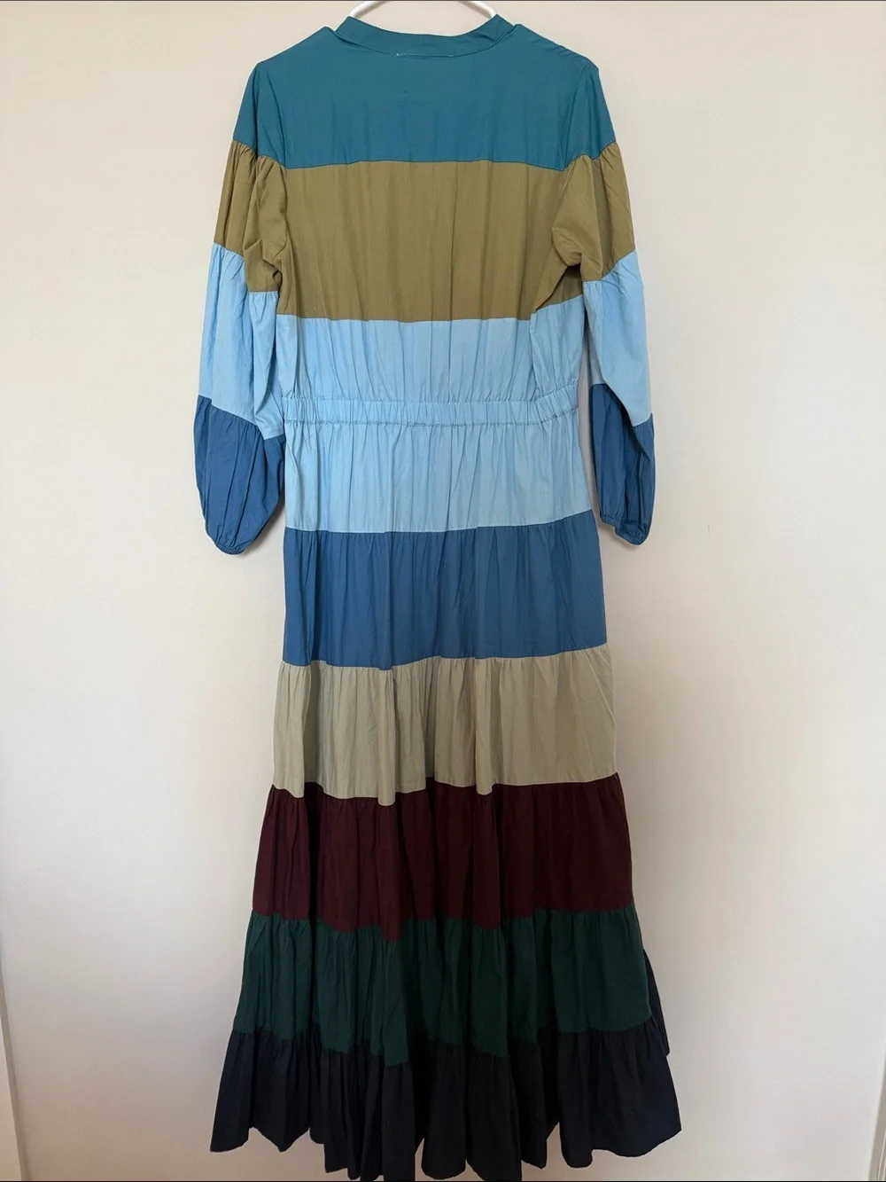 Anthropologie - Forever That Girl Tiered Colorblock Maxi Dress - size Medium - Picture 5 of 5